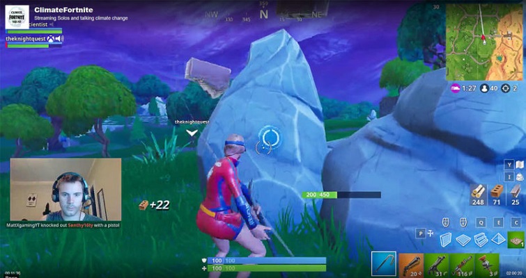 Climatefortnite Climate Scientists Playing Fortnite On Twitch - drake sent up a flare on twitter looking for scientists to contribute and ultimately got quite a few to sign on the videos can be anywhere from a few